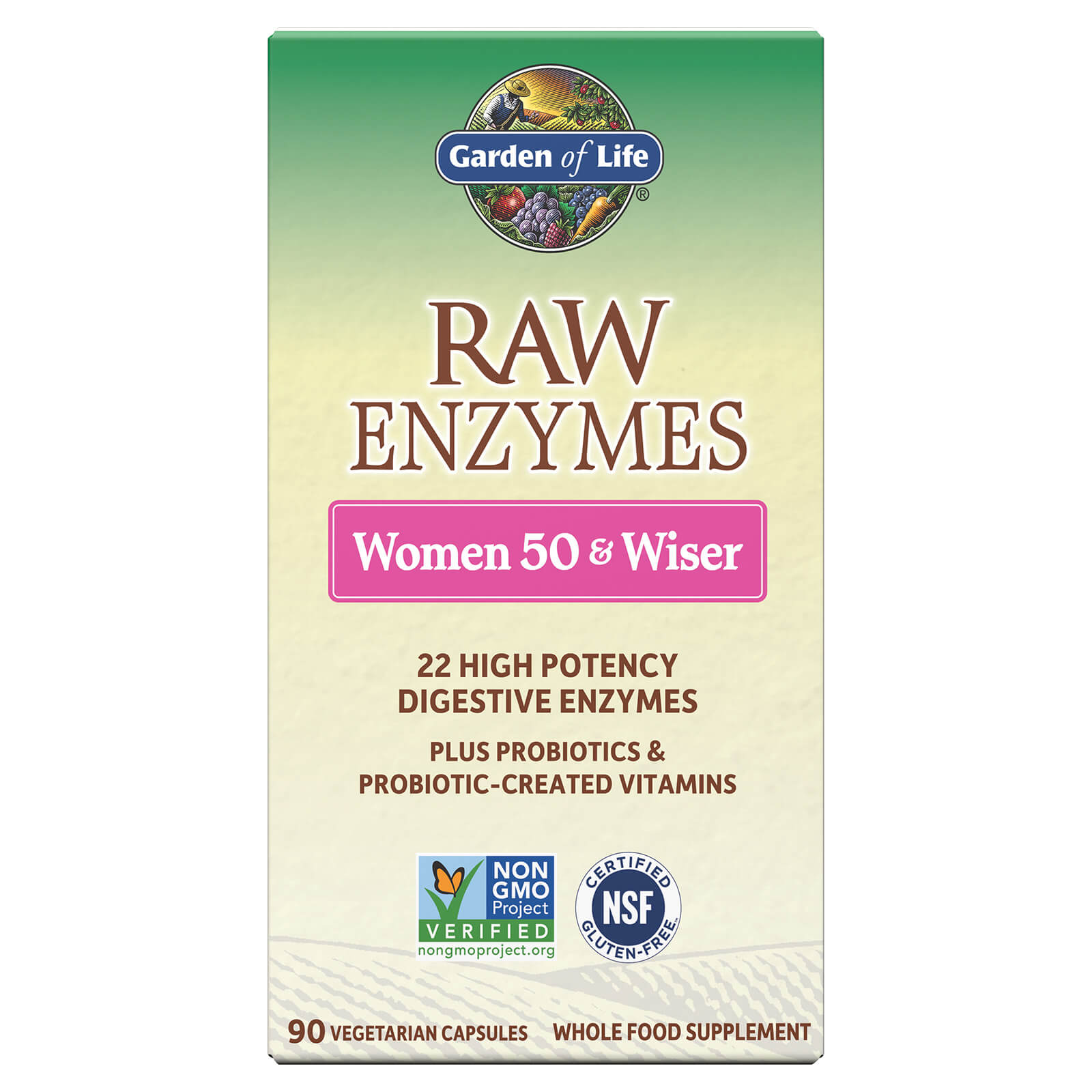 Raw Enzymes Women 50+ and Wiser