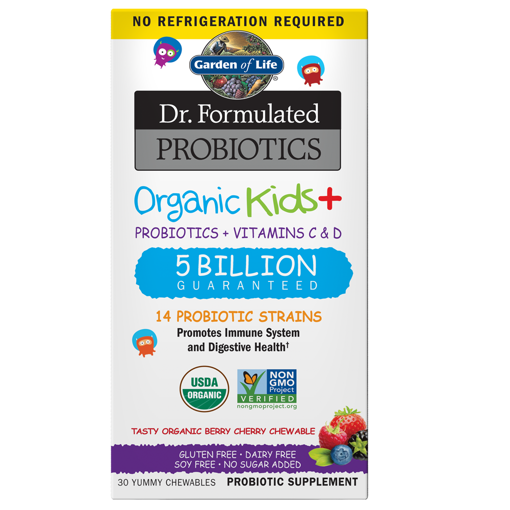 Dr. Formulated Probiotics Organic Kids+ 5 Billion CFU Shelf Stable