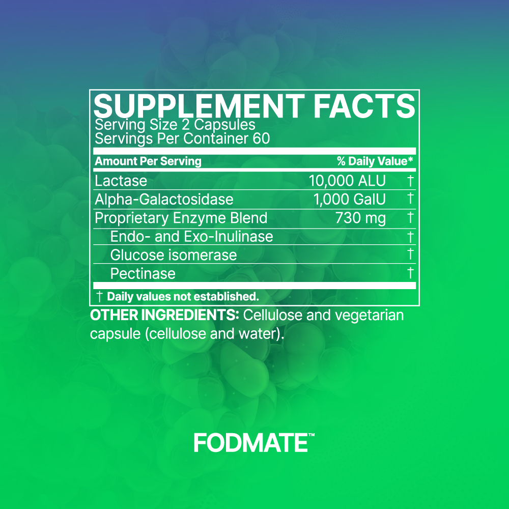 Tabela Nutricional FODMATE™