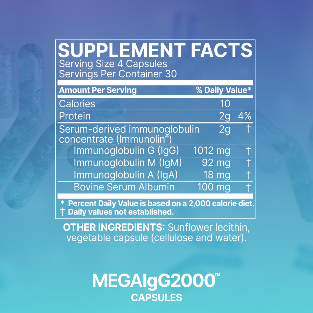 Tabela Nutricional Mega IgG2000