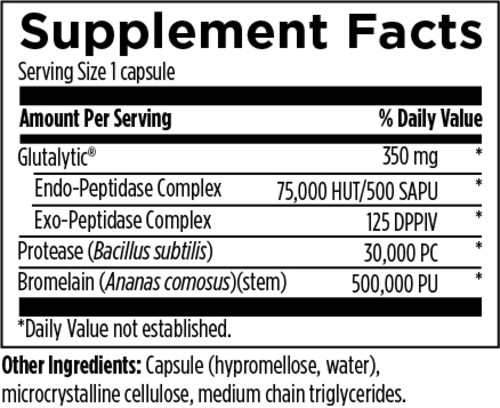 Tabela Nutricional AllerGzyme™ - 60 Cápsulas