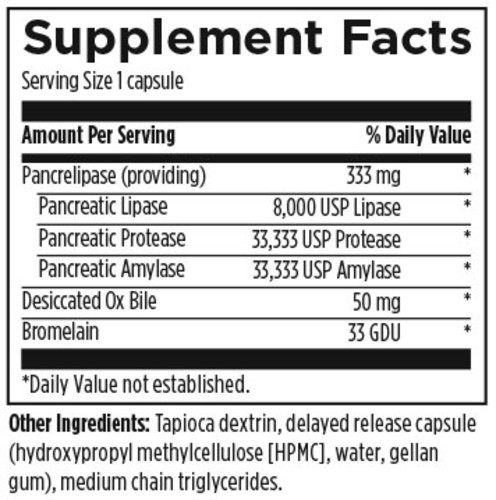 Tabela Nutricional Paleozyme™ - 90 cápsulas