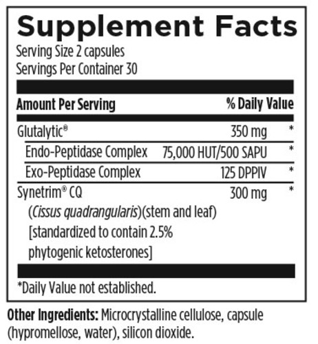 Tabela Nutricional Protectzyme™ - 60 cápsulas
