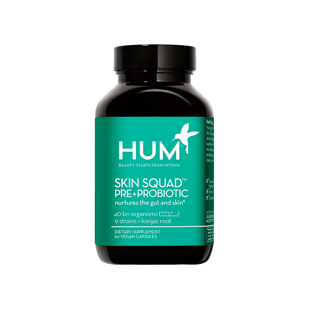 HUM Skin Squad Prebiotic + Probiotic Supplement - Clear Skin Support
