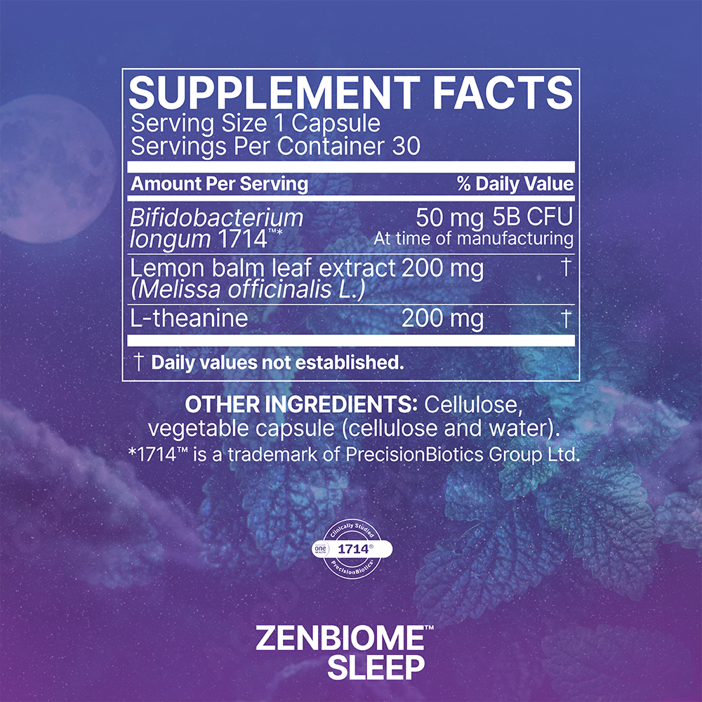 Tabela Nutricional ZenBiome Sleep ™